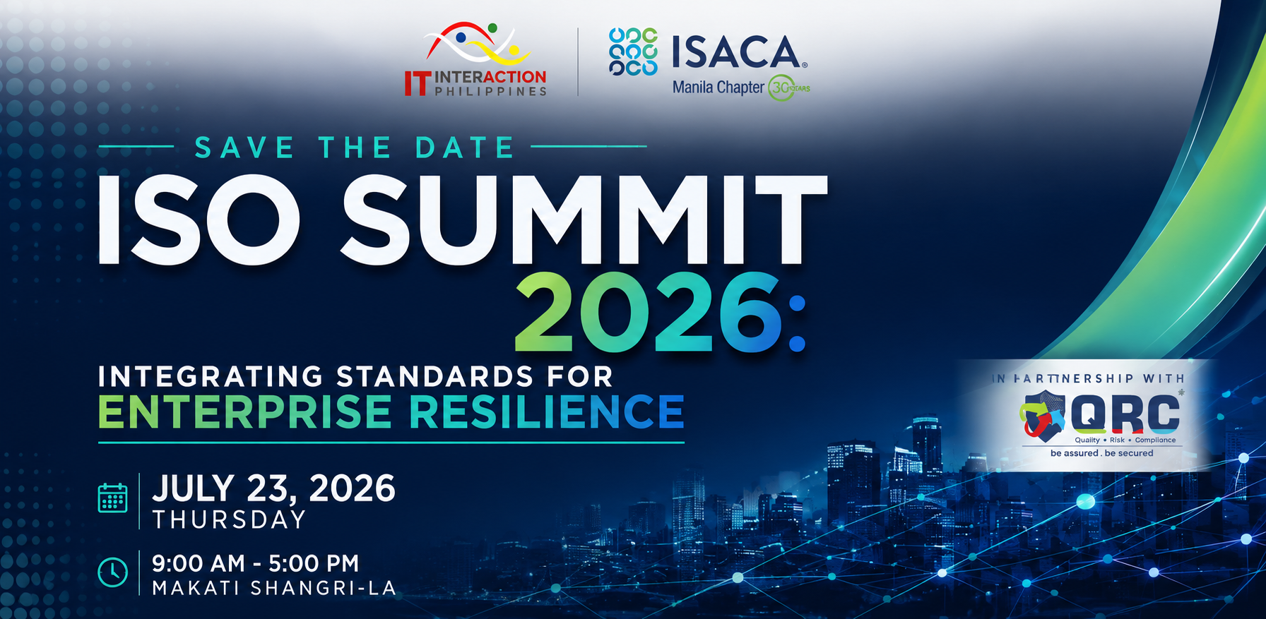 QRC Partners With ISACA Manila for ISO Summit 2026