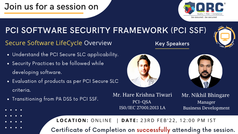 Secure Slc Webinar on PCI Software Security Framework | SLC